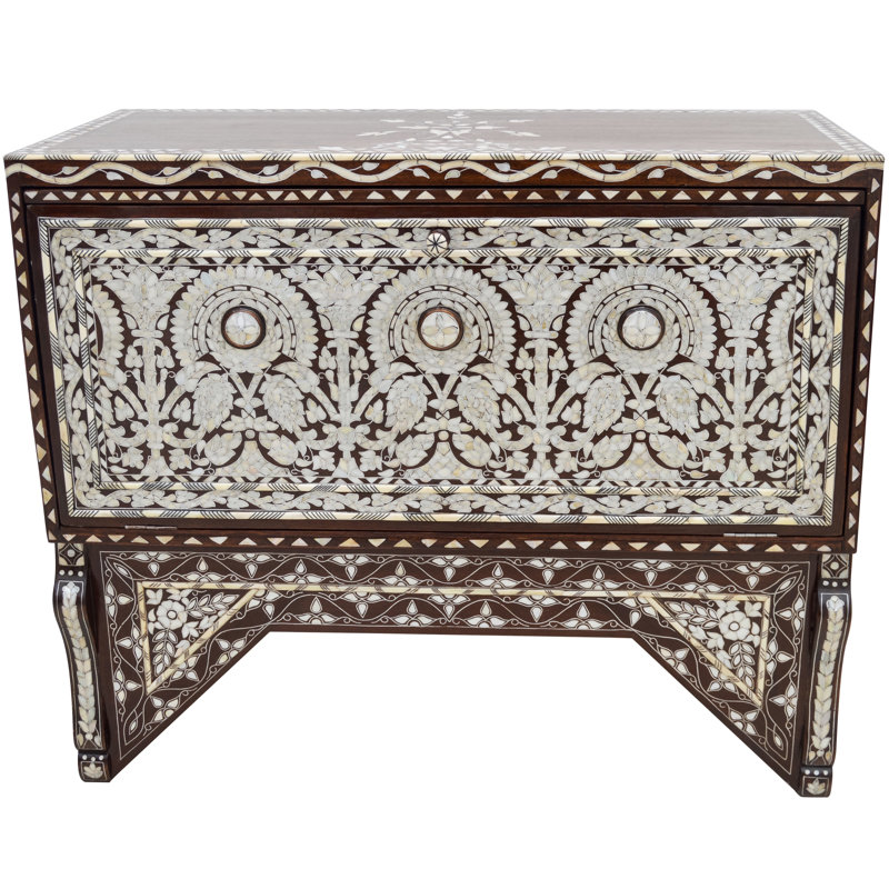 Syrian 39'' W Solid Wood Console Table