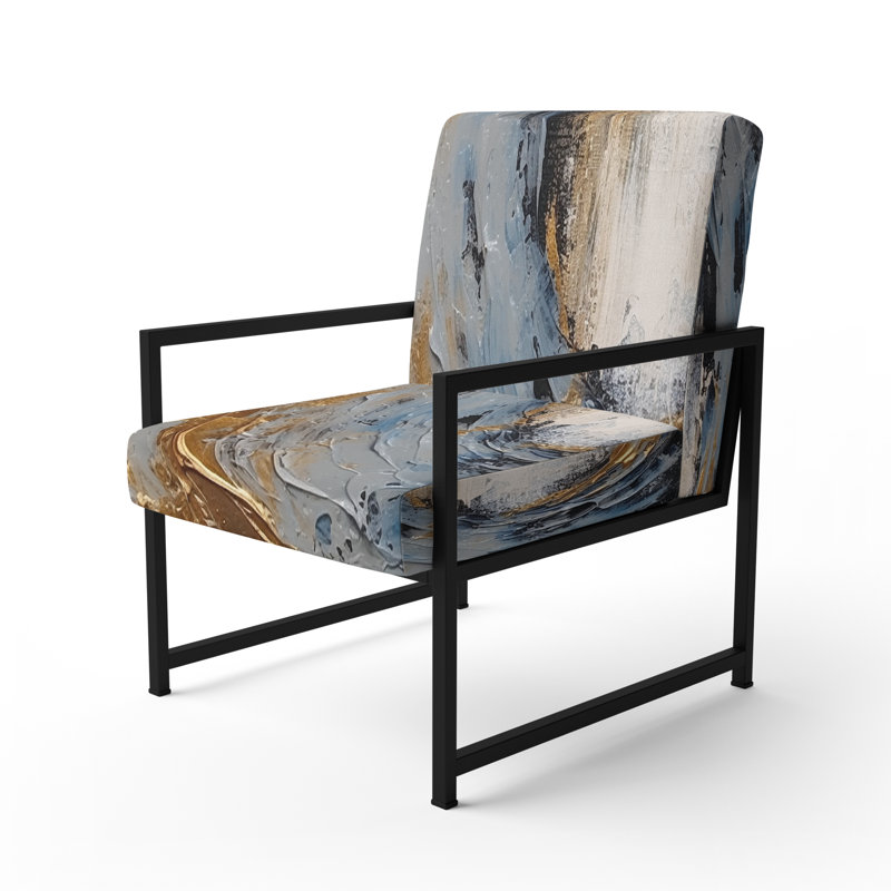 Chaise rembourrée Darleene, Noir, noir, noir, noir