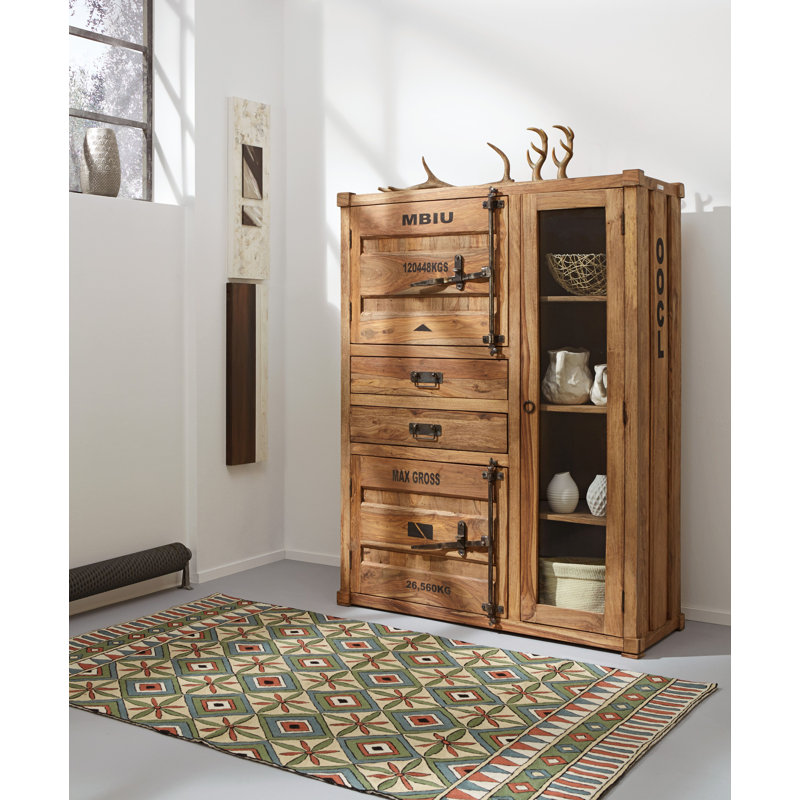 Hardeman 110cm Solid Wood Sideboard