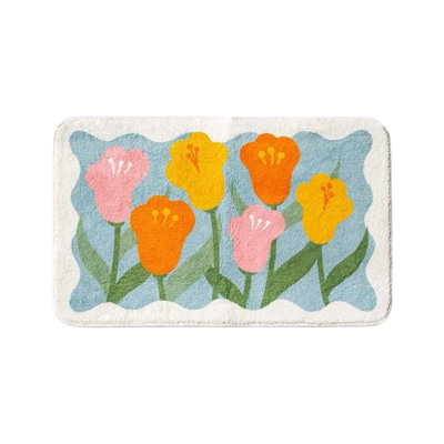 Kbndieu Bathroom Mat Rugs Soft Bedroom Carpet Thickened Carpet Room Small Carpet Bathroom Carpet Non Slip Carpet