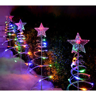 23.01 cm Solar Twinkle Globe String Lights Lamp Lighted Christmas Tree