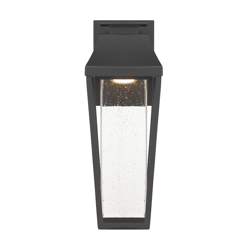 Brookline LED Outdoor Dark Sky Wall Lantern in Matte Black, 15" H x 5.5" W x 6.75" D