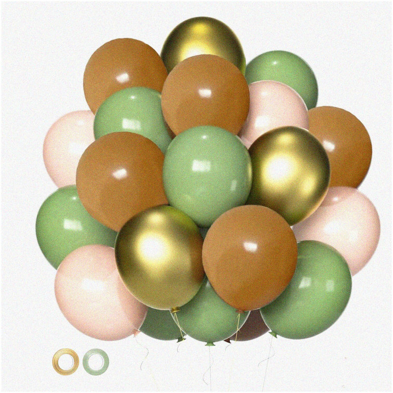 EcoGlow Mini Balloons 144 pcs Metallic Chrome 5 Inch