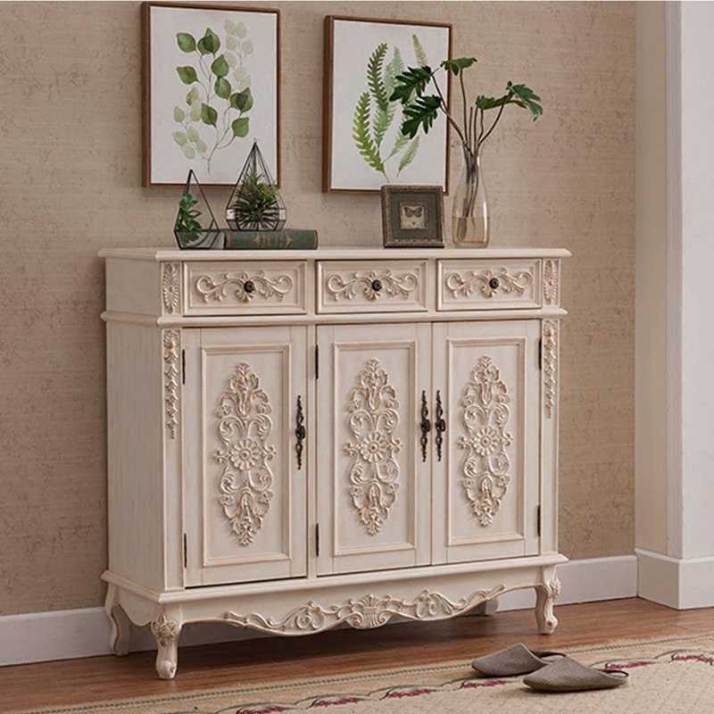 Banc de rangement blanc pour chaussures en bois massif, 43.7" H x 59.06" W x 13.78" D