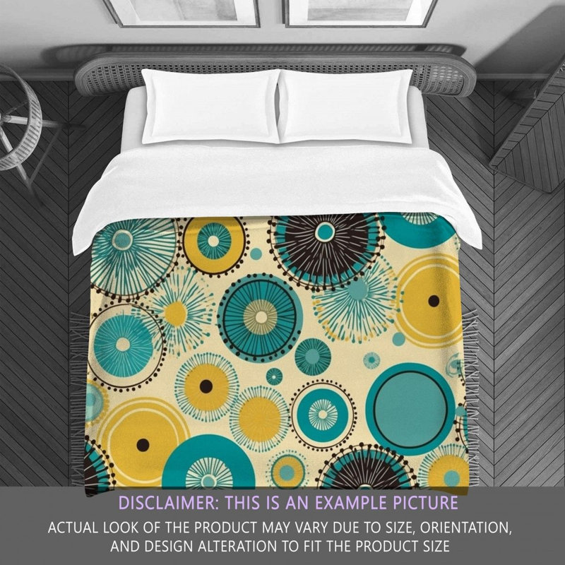 Funky Comforter, Green/Yellow, Twin Extra Long Comforter
