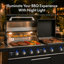 Barbecue au gaz modulaire d'extérieur 85 600 BTU avec plateau à charbon et roues Akoah