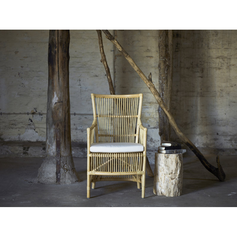 Davinci Rattan Armchair, Natural, Sailcloth Shade