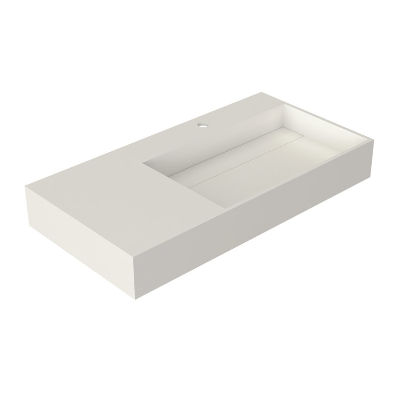 Lavabo de salle de bain rectangulaire de style moderne