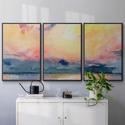Prism Seascape III - Toile encadrée multi-pièces