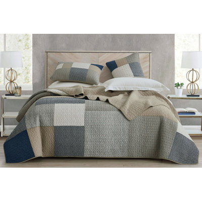 Addy Cotton Patchwork Quilt Set