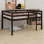 Lit mezzanine en bois avec échelle-1158495977