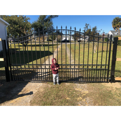 Steel Single Swing Driveway Gate - LONDON Style