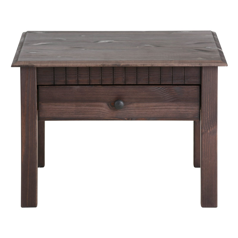 Solid Wood Four Leg Coffee Table with Storage, Havana