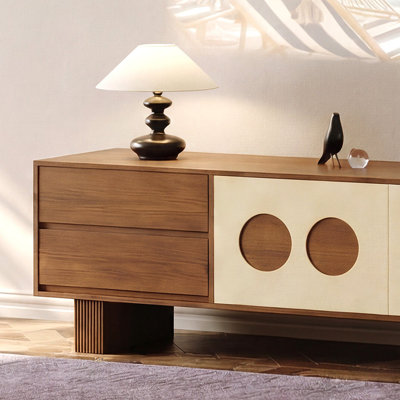 Meuble télé de style moderne et médiéval