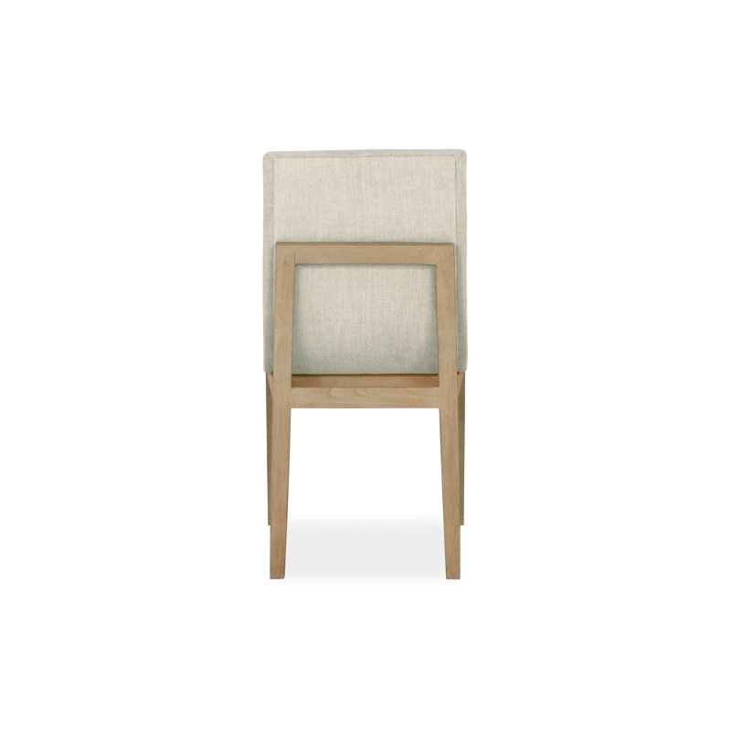 Beach Crypton Upholstered Teak Side Chair