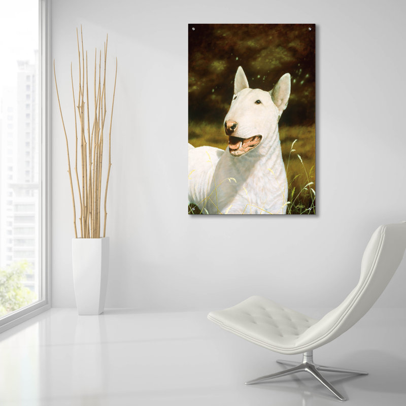 «Bull Terrier Smile» par John Silver, H 36 po x l 24 po