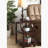 Stenya Contemporary 2-Shelf Rectangular Accent Table with USB in Espresso,End Table,Side Table