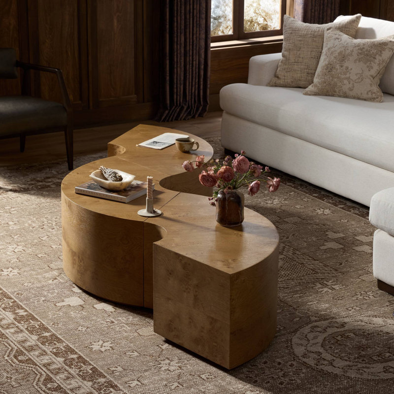 Rue Coffee Table-Barley Medium Burl Oak