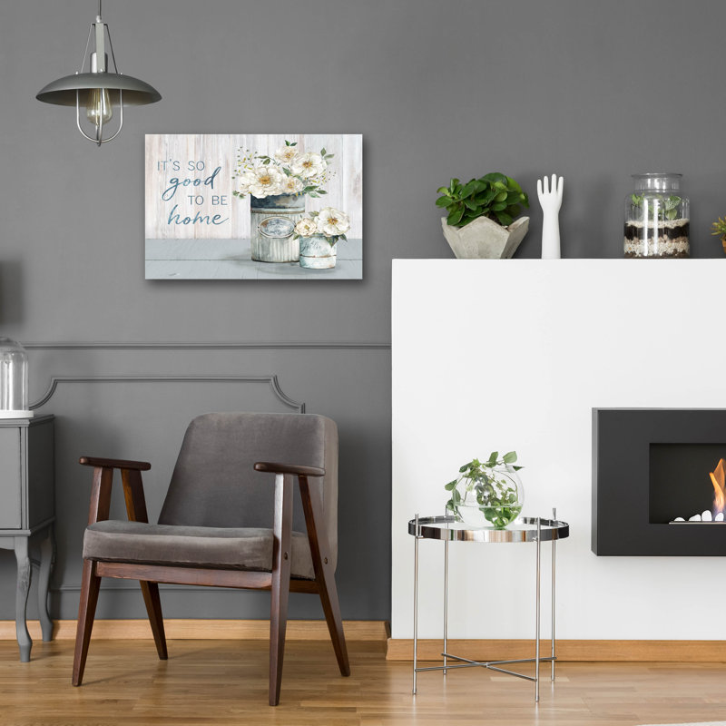 «Good to be home» par Carol Robinson, art mural en verre acrylique, H 16 po x l 24 po x P 0,2 po