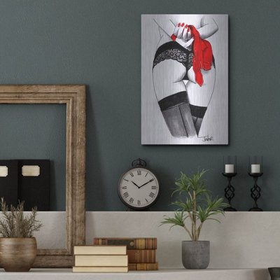 «Red Taboo» par Loui Jover, art mural en métal