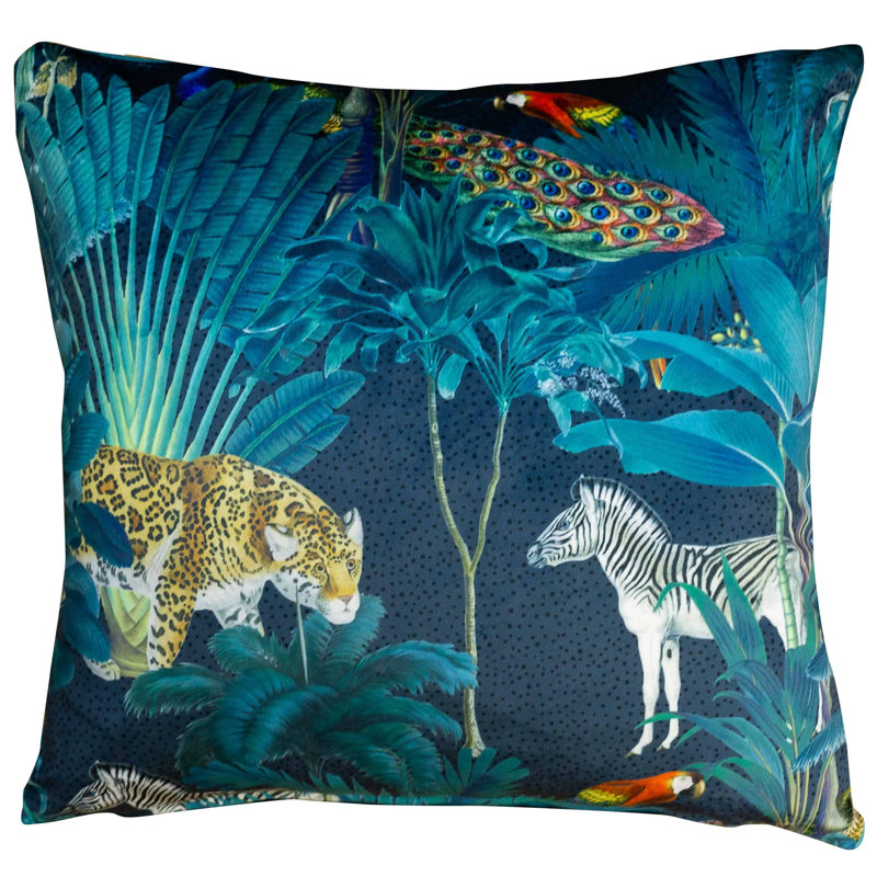 Blue Cushion, 43x43cm, Synthetic filled