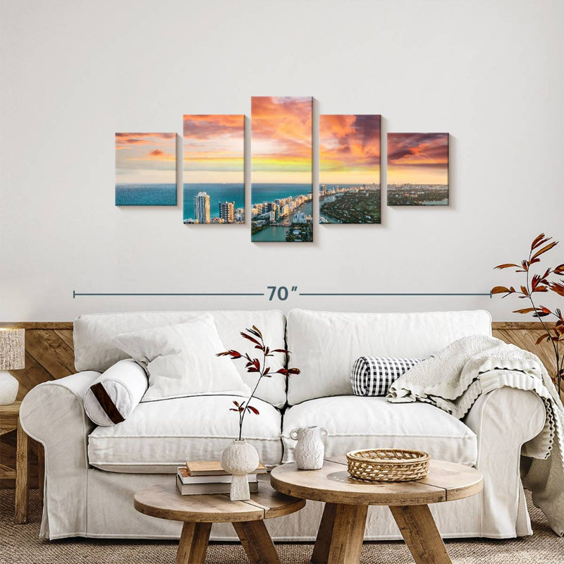 Horizon sombre de Miami Beach, H 24 po x l 55 po