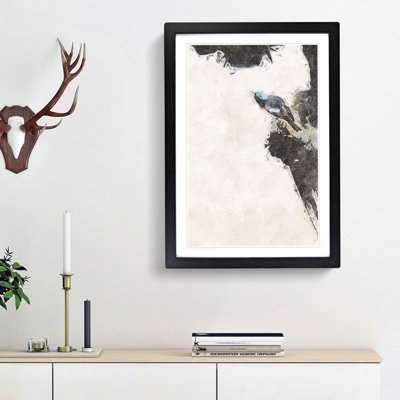 Bird on a Rock by Shibata Zeshin - Picture Frame Painting Print