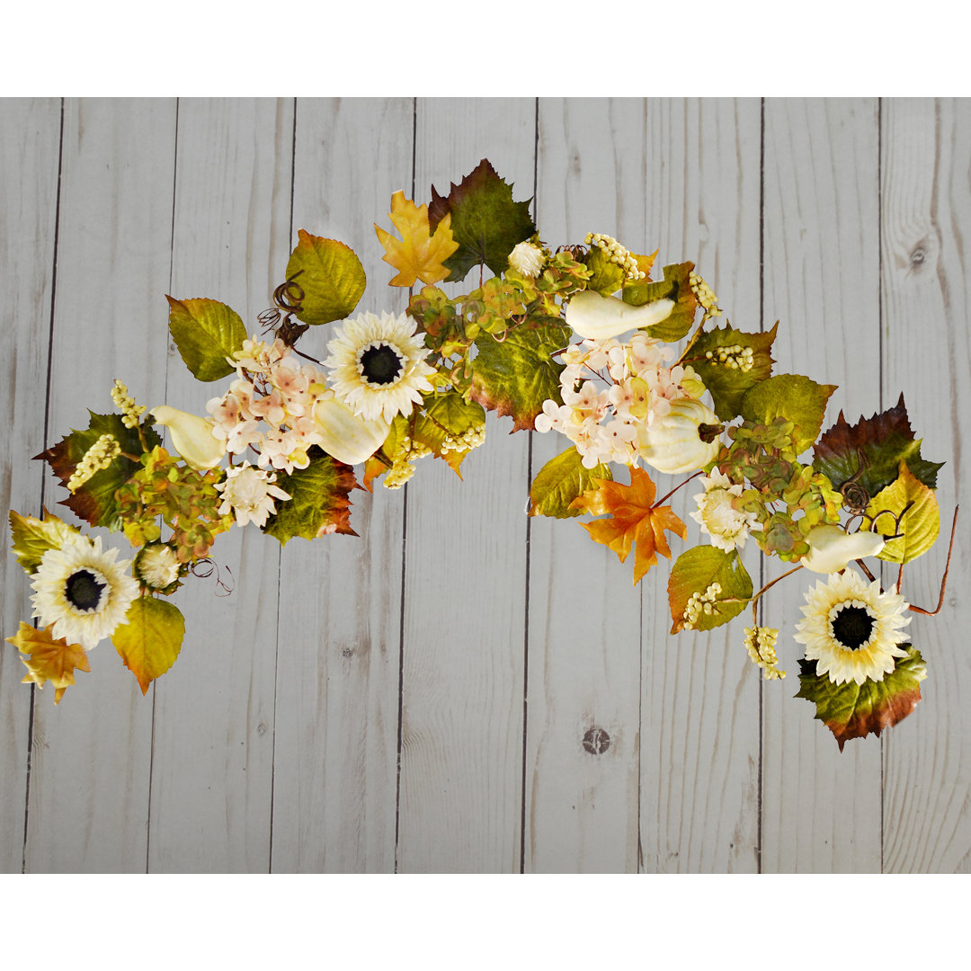 60'' in. Faux Sunflower Garland Primrue