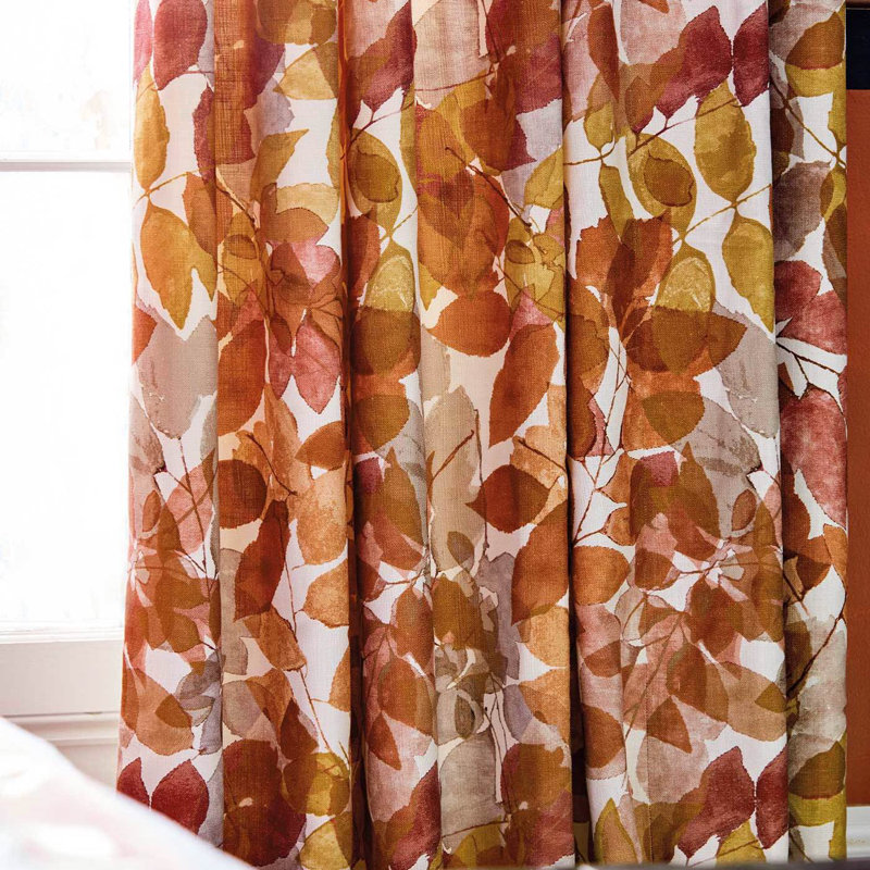 Expose Fabric, Rosewood/Saffron/Parchment