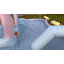 Grand toboggan gonflable de 21,3 pi x 14,7 pi avec siège gonflable, piscine, pulvérisateurs, souffleur de 950 watts