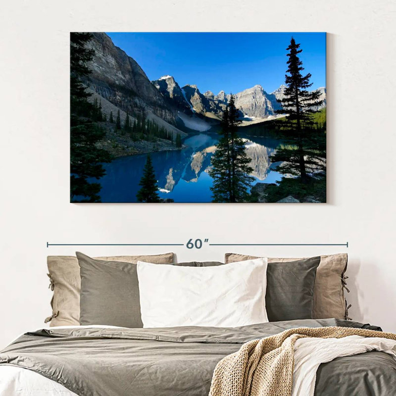 Alvord Peaceful Moraine Lake, H 34 po x l 51 po