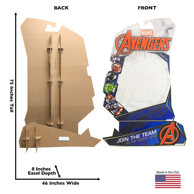 Marvel Avengers Lifesize Cardboard Standup Backdrop