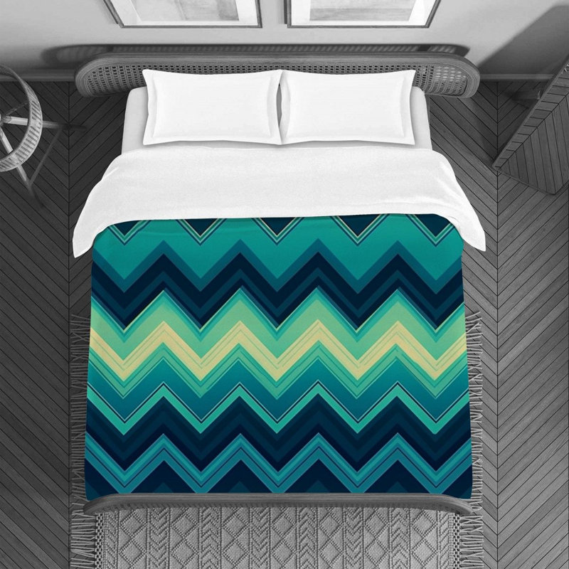 Chevron / Zig Zag Duvet Cover, Twin Duvet Cover