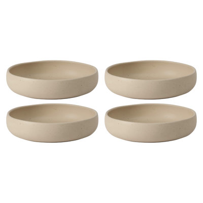 Bloomhouse Corcisa Clay 4 Piece Dinner, Pasta, Meal Bowl Set - Burnt Apricot Terracotta