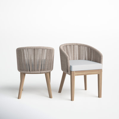 Chaise de patio avec coussin Bowery