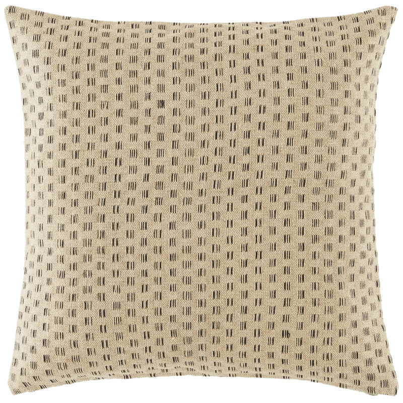 Oreiller Zahara 20X20 en naturel / noir