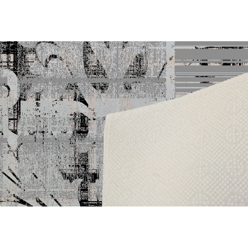 Elegant Hall Carpet, 3D Digital Print Design, 3.9 x 4.9 ft | 100% Polyester, Antibacterial, Non-Slip PVC Dot Underside, Pile Height: 0.04 in, Machine Washable, Perfect for Living Room & Entryway Decor