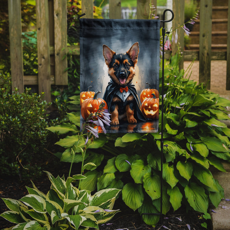 Drapeau de jardin chiot Halloween, Berger allemand