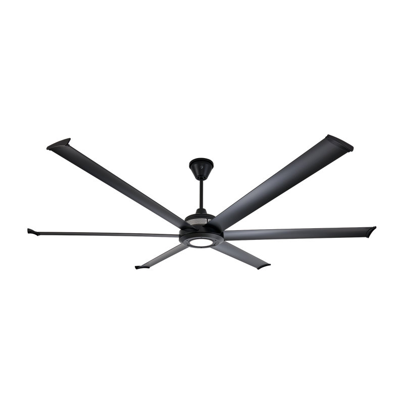 Mammoth Ceiling Fan, LED, Black, 84" Wide