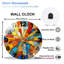 Horloge murale vitrail 12 po