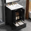 Meuble-lavabo noir 20 po avec lavabo et rangement en céramique-1355299601
