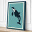 Leaping Orca Coastal 1 Piece Wrapped Canvas Wall Art-1523555683-1523555709
