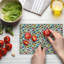 Multicolore planche à découper en verre trempé Ambesonne