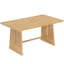 6 pièces de style rustique avec table rectangulaire, 4 chaises rembourrées en lin et 1 banc rembourré pour les dîners intimes