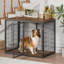 Meuble cage pour chien 47 po avec 3 portes, chenil pour grand et moyen chien-812791848