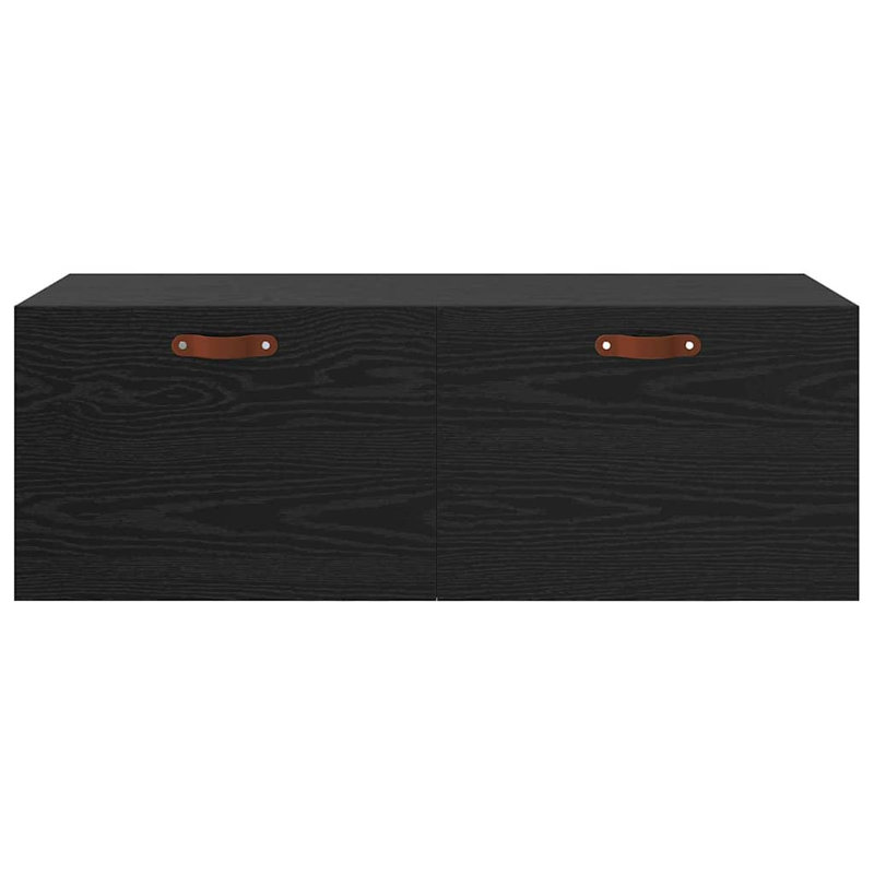 vidaXL Wall-Mounted Cabinet Wall-mounted Engineered Wood Storage Furniture, Black Oak