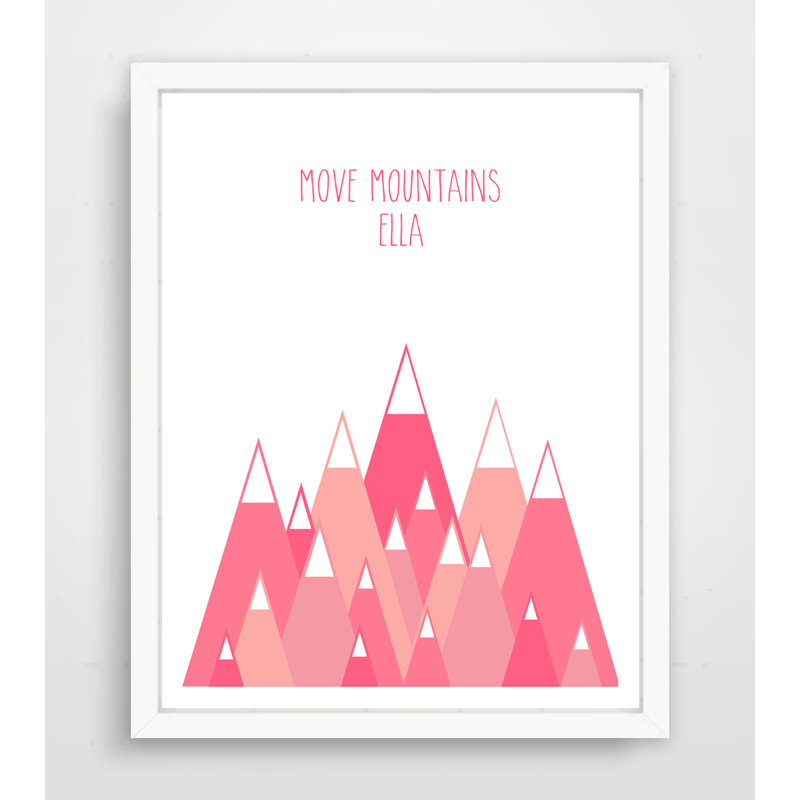 Déplacer les montagnes, impression sur papier personnalisée, Oui