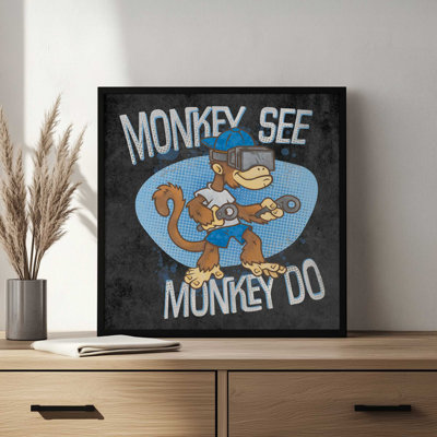 Reproduction d'art «Monkey See, Monkey Do» par Lauren Rader