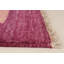 Tapis de bois one-of-kind à la main-noué la 2010 shalimar mauve 8 pi x 9 pi laine de 9 po Céline