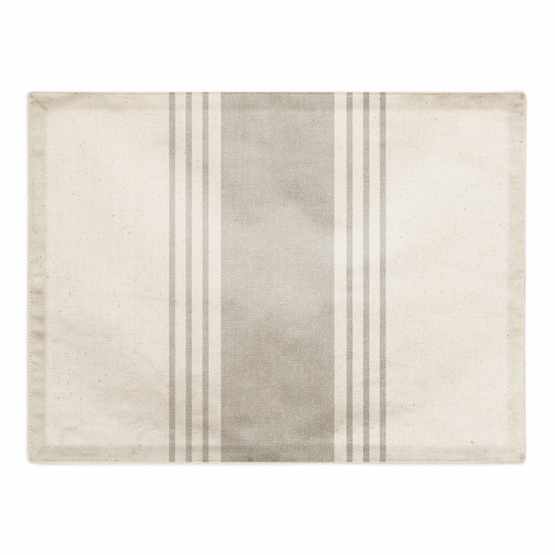 Polyester Striped Rectangle Placemat